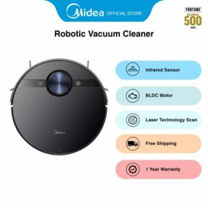 Midea Black Robotic Vacuum Cleaner